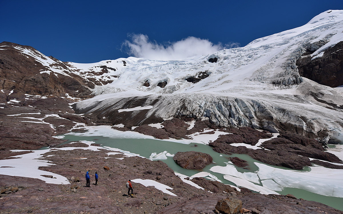 Guardaparques glacier and its lagoon - Patagonia National Park Chile.