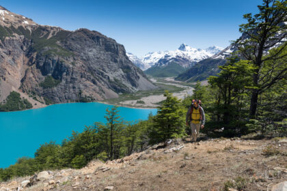 Paso La Gloria, Lago Verde y Valle Hermoso. Parque Nacional Patagonia Chile.